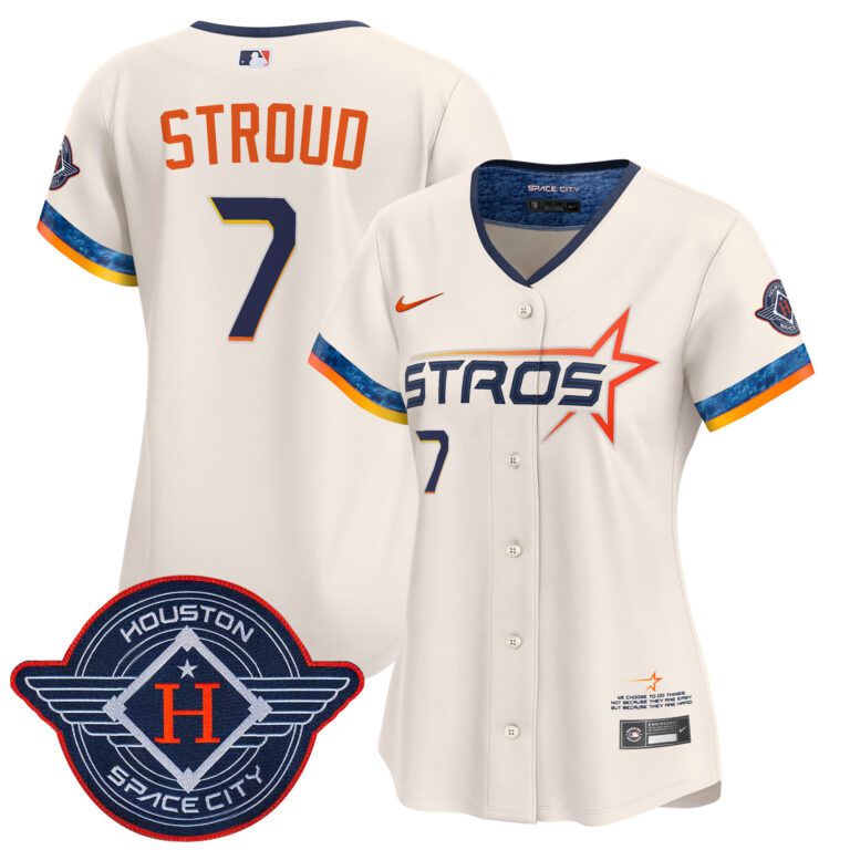 Women Houston Astros #7 Stroud cream 2025 City Connect Vapor Limited Stitched Jersey->women mlb jersey->Women Jersey